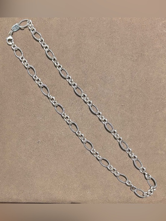 James Avery Jewelry - Retired JAMES AVERY Sterling Silver Twisted Rope Link Necklace, 18 inches!